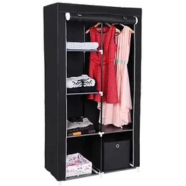Songmics Stoffschrank, RYG84H schwarz 88,0 x 45,0 x 170,0 cm