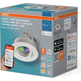 Osram Einbaustrahler 3er Pack IP65 RGBW Verstellbar Weiß