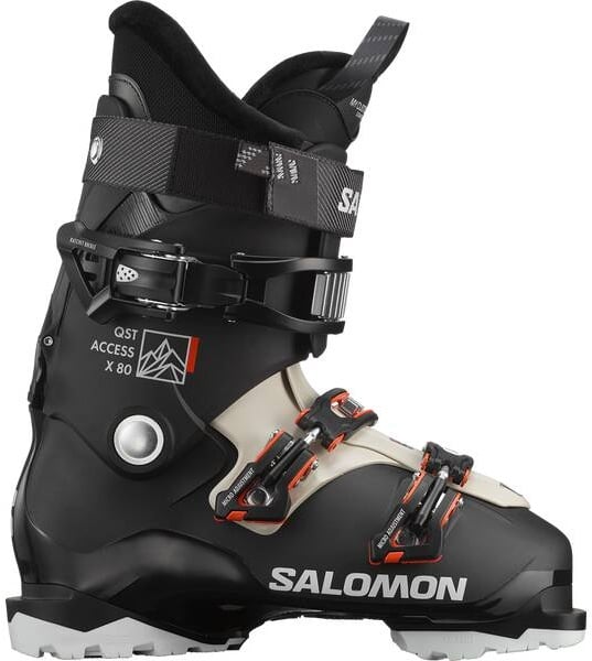 SALOMON Herren Ski-Schuhe ALP. BOOTS QST ACCESS, Black/Rainy Day/White, 26