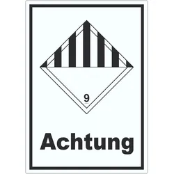 HB-Druck Aufkleber verschiedene Gefahren Achtung Stoffe Material miscellaneous A0 (841x1189mm)