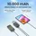Viesta Viesta® Classic Powerbank 10.000 mAh Rot – 22,5 W Schnellladen, Pd 20w, 15 W kabelloses Laden, USB-C In/out, Usb-a, Lightning, Magnetfunktion - Rot