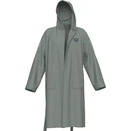Arena Unisex Bademantel TEAM STRIPE 009029-550 XL - Sea Foam-Asphalt - XL