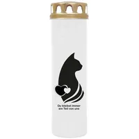 HS Candle Grabkerze GK-03859 (1-tlg), Grabkerze Brenndauer 170 Stunden mit Motiven