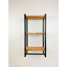 Andas Genoa Wandregal 40 x 23 x 80 cm Schwarz