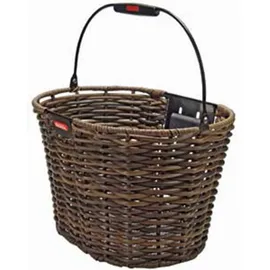 KLICKfix Fahrradkorb Structura oval schwarz