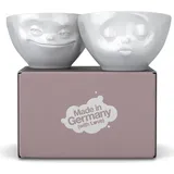 Fiftyeight PRODUCTS Mittleres-Schälchen-Set Nr.1 200ml weiß, - grins/kuss / Weiß