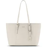 lazarotti Bologna Leather Shopper Cream White