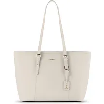 lazarotti Bologna Leather Shopper Cream White