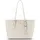 lazarotti Bologna Leather Shopper Cream White
