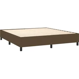 vidaXL Boxspringbett 180 x 200 cm Dunkelbraun