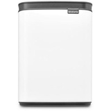 BRABANTIA Bo Waste Bin 4 l Rechteckig Stahl Schwarz, Weiß