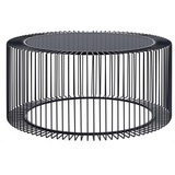 BIZZOTTO 'Kieran' aus klarem Glas und Metalldekoration -ø 80 cm