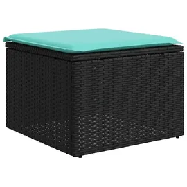 vidaXL Gartensofa-Set 9-tlg. schwarz