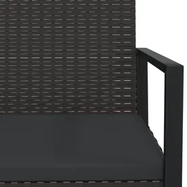 vidaXL Gartensessel 57 x 74,5 x 74,5 cm schwarz 1 St.