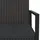vidaXL Gartensessel 57 x 74,5 x 74,5 cm schwarz 1 St.