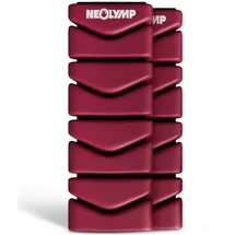 NEOLYMP Pilates Gewichtsmanschetten 2er Set verstellbar 0,5 kg / 1 kg rot / Berry