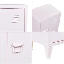 [en.casa] Nachtschrank Inari 57 x 40 x 30 cm Rosa