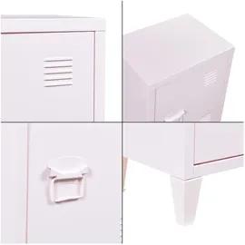[en.casa] Nachtschrank Inari 57 x 40 x 30 cm Rosa