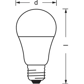 LEDVANCE LED-Lampe 4058075485372 9W E27 warmweiß 1 St.