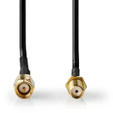 Nedis Antennenkabel 1x SMA-Stecker 1x SMA-Buchse 1 m Schwarz