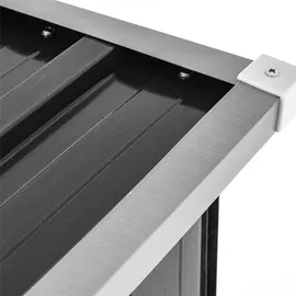 Estexo Brennholzunterstand Metall Anthrazit