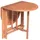 Merxx Gartentisch oval 120 x 60 x 74 cm Braun