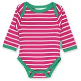 Toby Tiger Baby Langarmbody mit Streifen in rosa | Gr.: 80