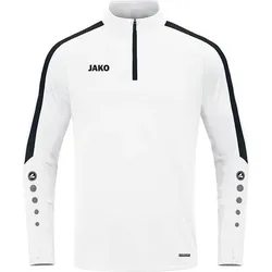 JAKO Kinder Pullover Ziptop Power, weiß, 164