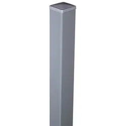 GroJaFertigzaun Alu-Pfosten zum Einbetonieren, Silbergrau, 1.500 mm