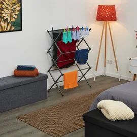 Relaxdays Wäscheständer 105 m silber