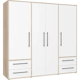 Forte Drehtürenschrank »Mokkaris, OTTOs Choice, TOPSELLER! 3 oder 4 Türen, zeitloses Design« B/H/T ca. 145x200x59cm oder 206x200x59cm, weiß