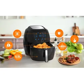 Tomons 5,5 l XXL Heißluftfritteuse