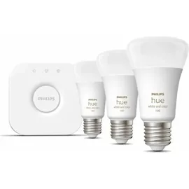 Philips Hue White und Col. Amb. E27 3er Starter Set 16 Mio. Farben