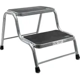 Wiltec Doppeltrittstufe Trittleiter 2 Stufen