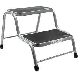 Wiltec Doppeltrittstufe Trittleiter 2 Stufen