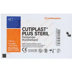 Cutiplast Plus Steril 5x7 cm Verband 1 St