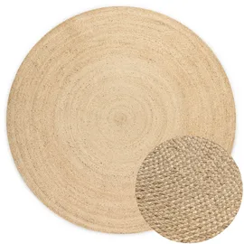 HANSE HOME Rangpur Juteteppich", beige (elfenbein), H:10mm Ø:200cm, Jute, Teppiche, Teppich, Handgewebt, 100% Jute, Natur, Wohnzimmer, Flur, Boho, Skandi
