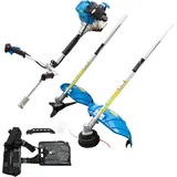 BITUXX 2in1 4-Takt Benzin Freischneider Set Trimmer mit Fadenkopf 31ccm