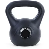 4 kg Vinyl Kettlebell - Kugelhantel Schwunghantel in Schwarz