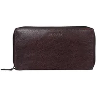 STILORD Geldbörse "Dana" Damen Geldbörse lang Leder anti RFID NFC braun