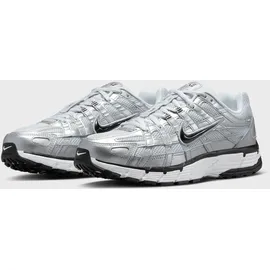Nike P-6000 Damen White/Metallic Silver/Pure Platinum/Black 40,5