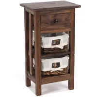 DESIGN DELIGHTS Telefontisch, Dunkelbraun, Holz, 38x70x28 cm, Wohnzimmer, Wohnzimmertische,