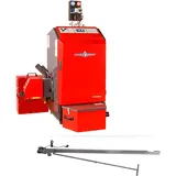 Atmos Pelletkessel P25 Compact, 24 kW, mit Fronthaube, Pelletbrenner A25 und Förderschnecke 3,0 Meter