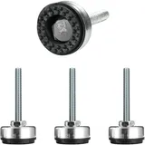 SPDYCESS 4 Stück Schwerlast Maschinenfuß, M8×60mm×Ø35mm Verstellbare Füße Verzinkte Möbelfüße Nivellierfüße für Möbel, Geräte und Ausrüstungen