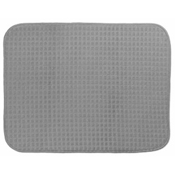 Kela Rapida Abtropfmatte, Polyester, Geschirrabtropfmatte mit wasserabsorbierender Schicht, Farbe: grau