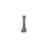 House Doctor - Raku Candle Holder - 20 cm (203660826) Kerzenständer, Aluminium Silber