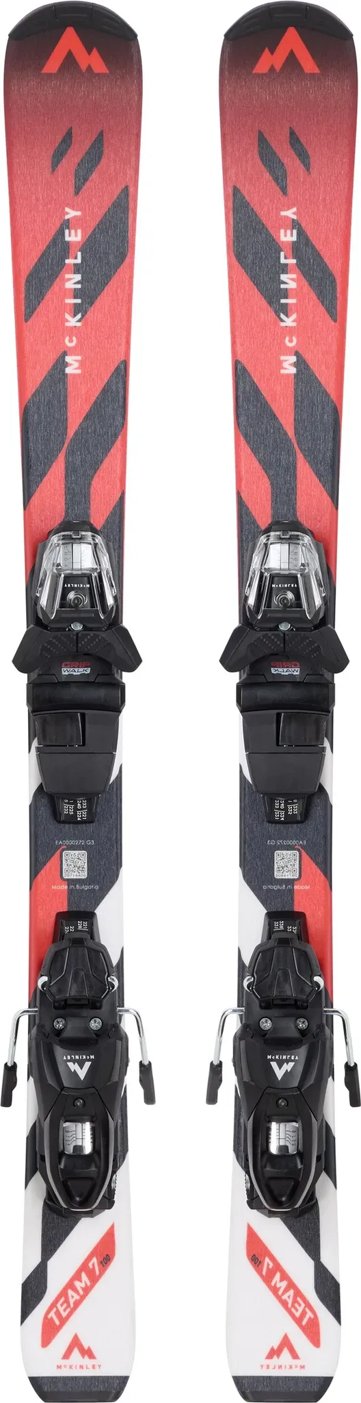 McKINLEY Ki.-Ski-Set TEAM 7 I JT + Systembindung BRAUN MIT MOTIV, BRAUN MIT MOTIV, 150