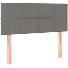 vidaXL Boxspringbett 100 x 200 cm Dunkelgrau