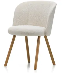 Vitra - Mikado Stuhl, Eiche natur / elfenbein/perle (Nubia 01)