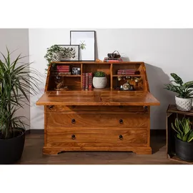 Massivmoebel24 Sekretär Akazie 107x50x100 honig lackiert Oxford #0515